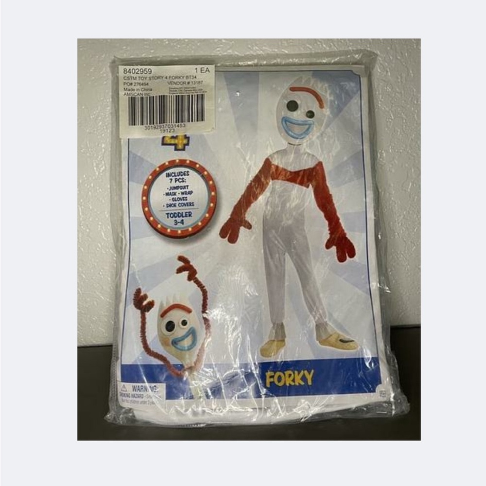 Forky Halloween costume toy story 4 XS 3T-4T